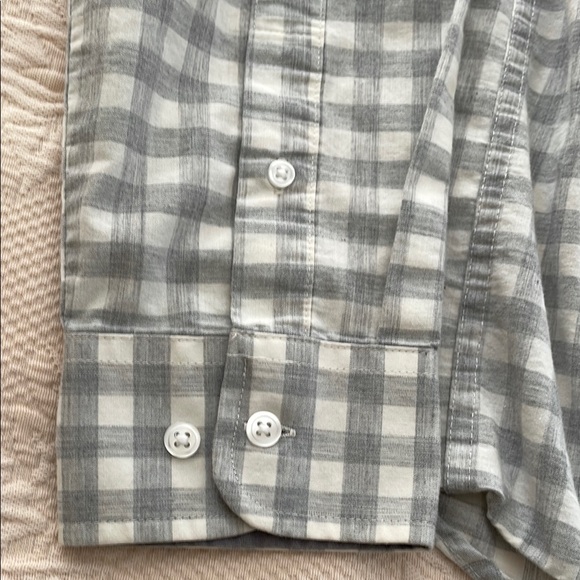 George Gray and White Casual Button Down Shirt - Picture 4 of 7